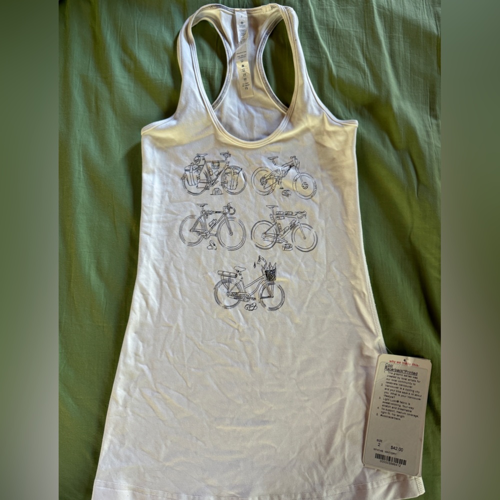 Lululemon Printed CRB #OURVANCOUVER NWT size 2
